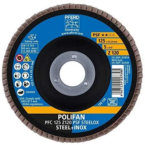 Šlifavimo diskas PFERD PFC125 Z PSF 120
