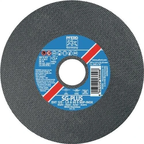 Nerūdijančio plieno pjovimo diskas Ø230 1,9x22,23mm EHT A46 S SGP-INOX PFERD