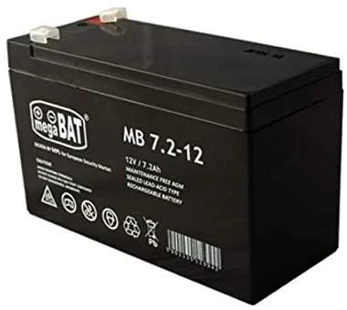 Mpl Power Elektro Megabat 12V 7.2Ah F1(187) AGM akumuliatorius, 3-5 metai