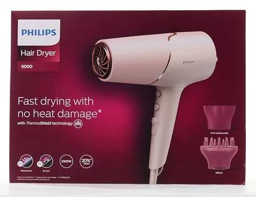 Plaukų džiovintuvas Philips BHD530/00, rožinis
