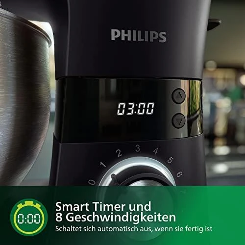 Virtuvinis kombainas „Philips“ serijos 7000 virtuvės aparatas HR7962/01, 5,5 l dubuo, 8 greičių nustatymai, 1000 W