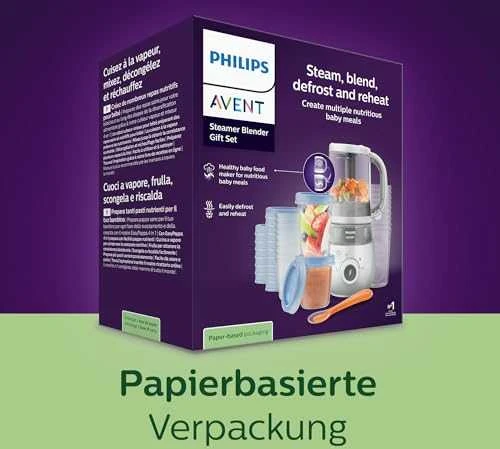 Garų puodas PHILIPS AVENT GARINTUVAS IR TRINTUVAS 4IN1 SCF883 SU INDELIŲ RINKINIU