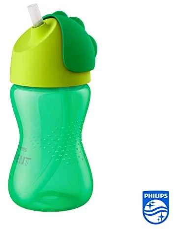 Philips AVENT 12+ mėn. puodelis su šiaudeliu 300 ml, žalias