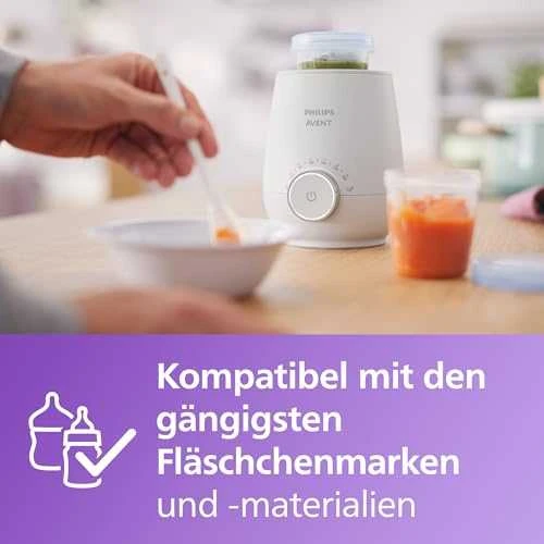Philips Avent Premium Greitai veikiantis buteliukų šildytuvas SCF358/00