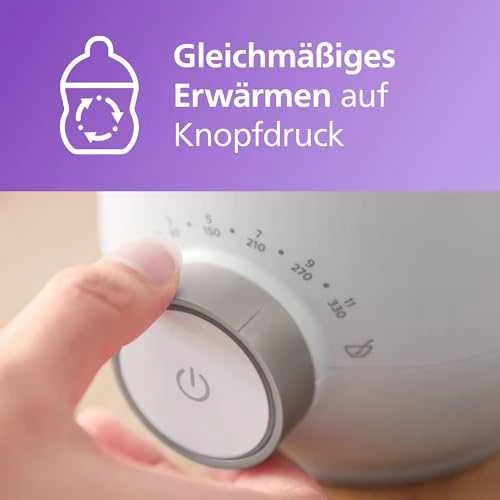 Philips Avent Premium Greitai veikiantis buteliukų šildytuvas SCF358/00