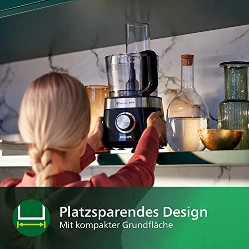 PHILIPS HR7530/10 Kompaktiškas virtuvinis kombainas