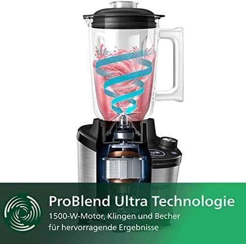 Kokteilinė Philips HR3760/10 7000 serija, Juodos/Sidabrinės spalvos