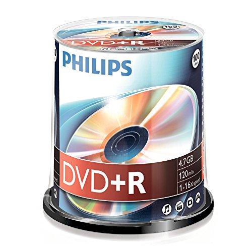 1x100 Philips DVD+R 4,7GB 16x SP