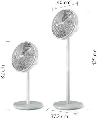 Ventiliatorius Philips 2000 Series | CX2550/00 | Stand Fan | 50 W | Diameter 40 cm | Greičių skaičius 3 | Oscillation | Baltas