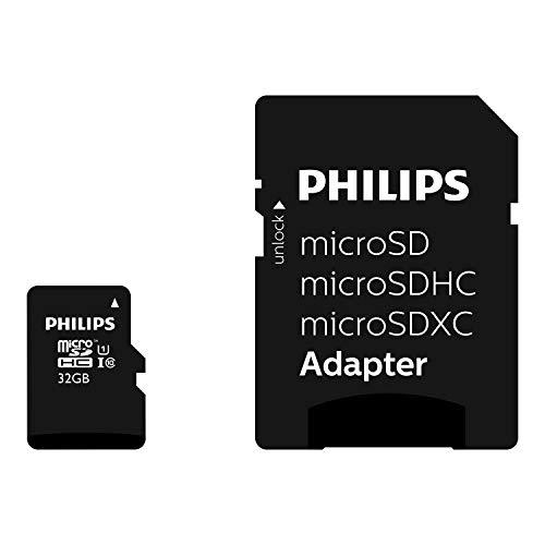Atminties kortelė „Philips Micro SDHC“ kortelė 32 GB, 10 klasės UHS-I U3, įsk. Adapteriai