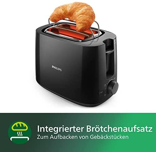 Philips Daily Collection HD2581/90 skrudintuvas 2 griežinėliai Juoda 830 W