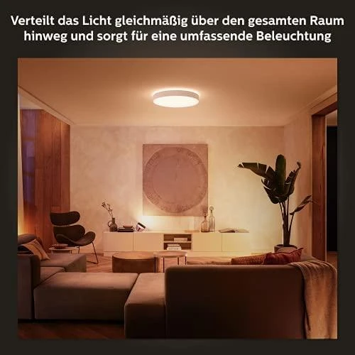 Philips Hue Enrave XL lubinis šviestuvas baltas | 48 W | Baltas Ambiance 2200-6500 | Bluetooth