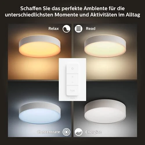 Philips Hue Enrave XL lubinis šviestuvas baltas | 48 W | Baltas Ambiance 2200-6500 | Bluetooth