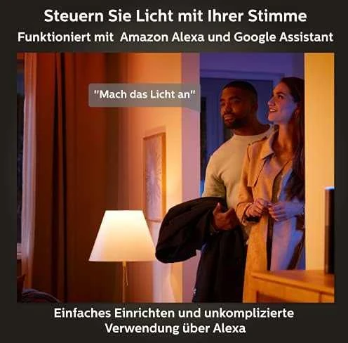 „Philips WA 11W A60 E27“ 2 vnt. pakuotė | E27 | 11 W | Nuo šiltos iki vėsios, balta 2200K–6500K | „Bluetooth“ ir „Zigbee“