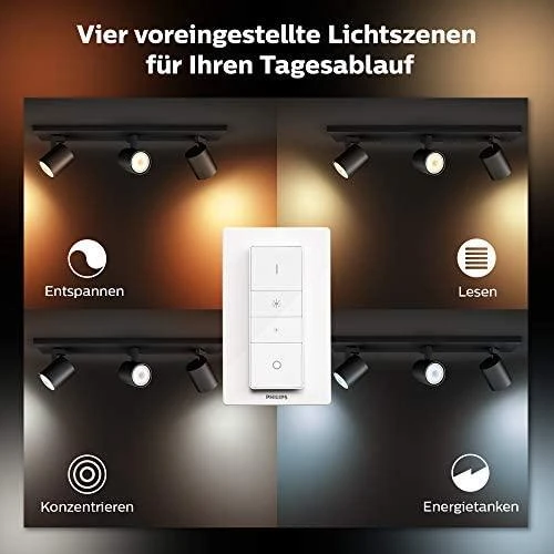 Philips Hue Runner baltas 3x5W 230V