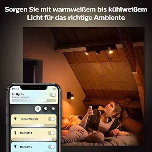 Philips Hue Runner baltas 3x5W 230V