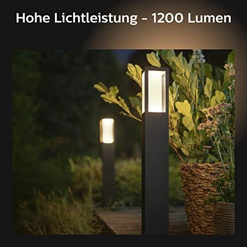 Philips Hue Impress stulpinis lauko šviestuvas (Baltas ir spalvotas)