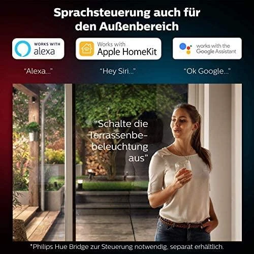 Philips Hue Sieninis lauko šviestuvas Daylo