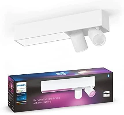 Lubinis šviestuvas Philips Hue Centris 2 taškų baltas specialios formos BT