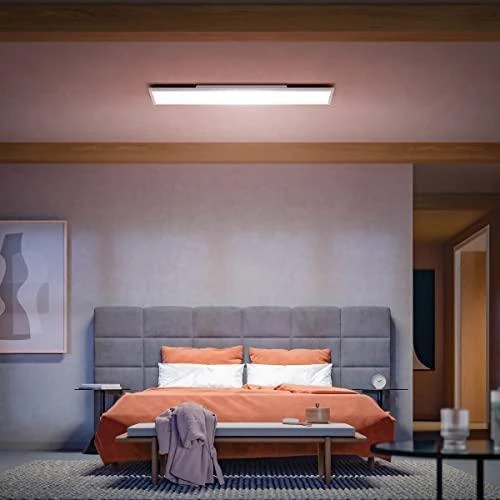 Lubinis šviestuvas „Philips Hue Surimu“ stačiakampis skydelis | 100 W | Baltas ir spalva 2000-6500 Atspalvis Baltas Color Ambiance | Bluetooth