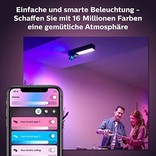 Lubinis šviestuvas Philips Hue Centris 2 taškų baltas specialios formos BT