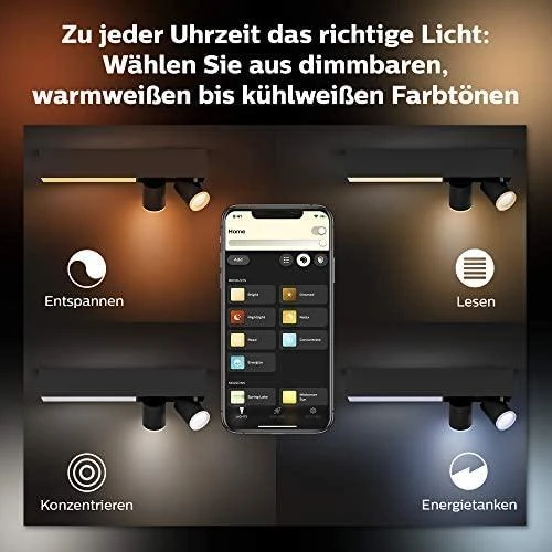 Lubinis šviestuvas Philips Hue Centris 2 taškų baltas specialios formos BT