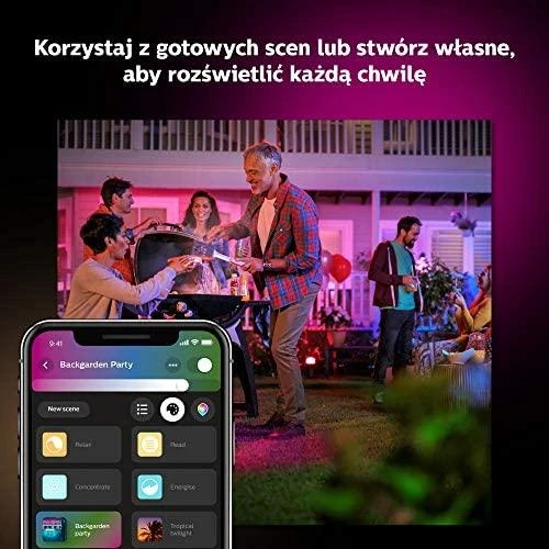 „Philips Hue“ | Šviesos juostelė | „Hue Baltas“ ir spalvų aplinka | 37,5 W | Baltas ir spalvota šviesa