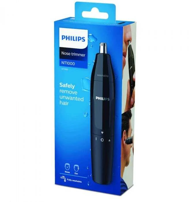 1000 serijos PHILIPS Nosies ir ausų plaukų kirptuvas NT1620/15, Juodas