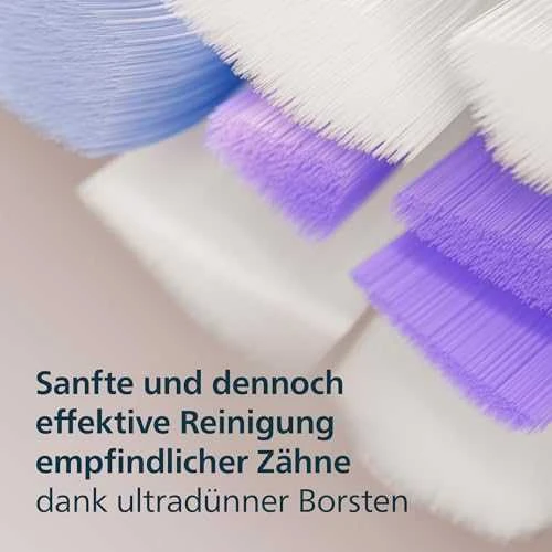 6 dalių šepetėlių galvučių pakuotė Philips Sonicare Sensitive HX6056/87, baltos spalvos