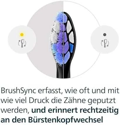 6 dalių šepetėlių galvučių pakuotė Philips Sonicare Sensitive HX6056/88, juodos spalvos