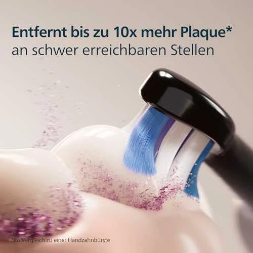 6 dalių šepetėlių galvučių pakuotė Philips Sonicare Sensitive HX6056/88, juodos spalvos
