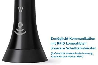 4 dalių šepetėlių galvučių pakuotė Philips Sonicare Optimal White HX6064/11, Juodos