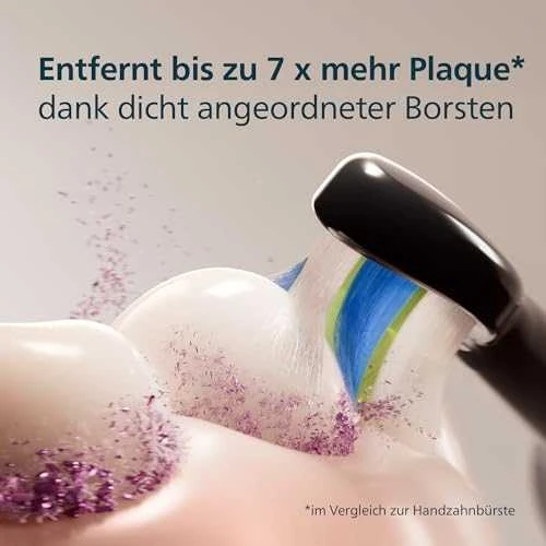 8 dalių šepetėlių galvučių pakuotė Philips Sonicare Optimal White HX6068/88, Juodos spalvos
