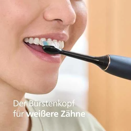 8 dalių šepetėlių galvučių pakuotė Philips Sonicare Optimal White HX6068/88, Juodos spalvos