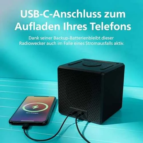 Laikrodis-radijas Philips, USB