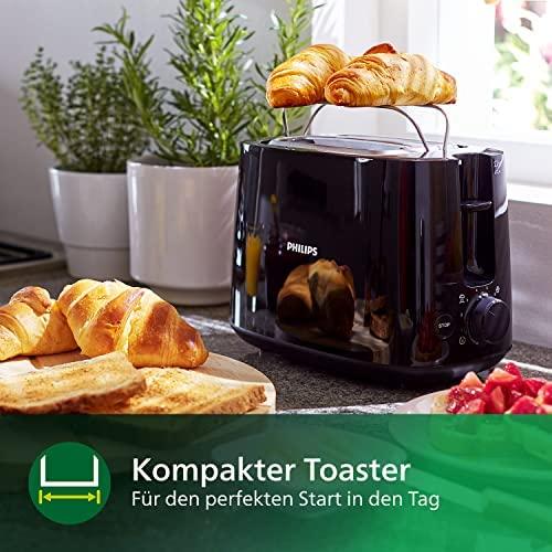 Philips Daily Collection HD2581/90 skrudintuvas 2 griežinėliai Juoda 830 W