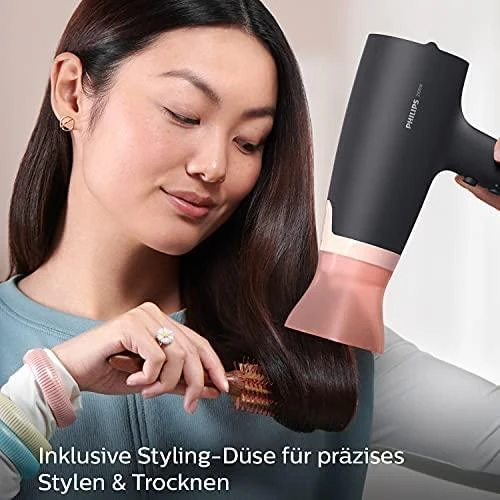 Plaukų džiovintuvas Philips 3000 serija BHD350/10, Juodos/Rausvos spalvos