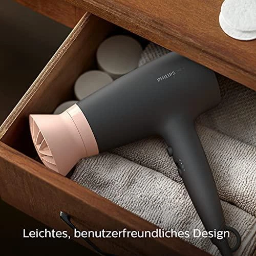 Plaukų džiovintuvas Philips 3000 serija BHD350/10, Juodos/Rausvos spalvos