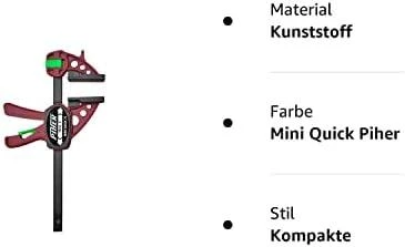 Greitos fiksacijos spaustuvas Piher Mini Quick 5,5x30cm, maks. 75kg