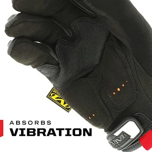 Mechanix Wear Pirštinės Mechanix M-Pact® 58 juodos M dydis. Velcro, TrekDry®, dirbtinė oda, delno, krumplių, Armortex®, pirštų apsauga, D30® apsauga nuo vibracijos
