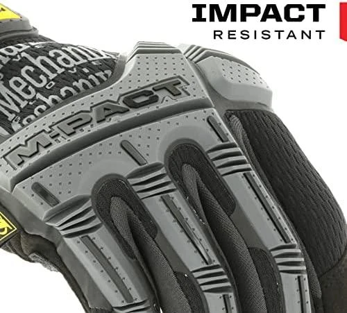 Mechanix Wear Pirštinės Mechanix M-Pact® 58 juodos M dydis. Velcro, TrekDry®, dirbtinė oda, delno, krumplių, Armortex®, pirštų apsauga, D30® apsauga nuo vibracijos