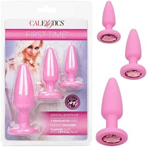 Calexotics Rožinė Crystal Booty Kit Rožinė