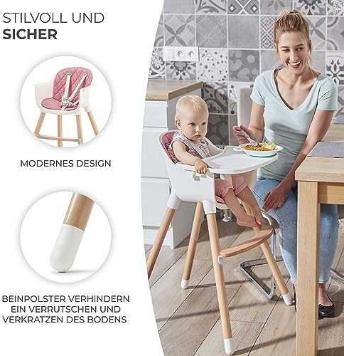 Kinderkraft maitinimo kėdutė Sienna, rožinė