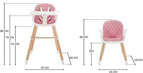 Kinderkraft maitinimo kėdutė Sienna, rožinė