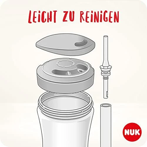 NUK mokymosi puodelis su veiksmo puodeliu, 230 ml, antis