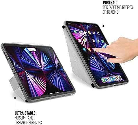Pipetto Pipetto Origami No1 originalus TPU planšetinio kompiuterio dėklas – apsauginis dangtelis, skirtas iPad Pro 11 "1/2 / 3G (tamsiai pilka)