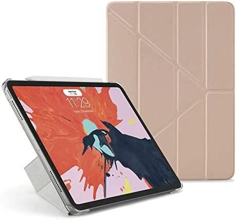 Pipetto iPad Pro 2018 11 colių origami dėklas – rožinis auksinis / skaidrus