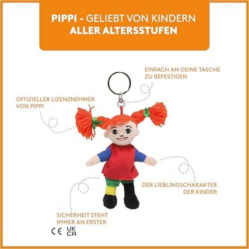 MICKI PIPPI Raktų pakabutis lėlytė