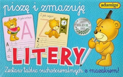 Edukacinė priemonė Rašau ir ištrinu raides Adamigo, 06564