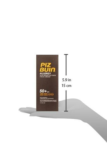 Saulei jautrios odos veido kremas Piz Buin Allergy SPF50, 50 ml